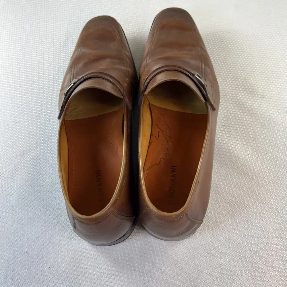 Magnanni for Neiman Marcus‎ Cognac Loafers size 8.5 (4197)